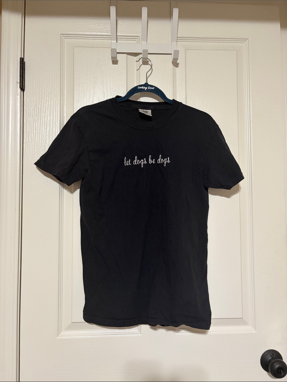 Let Dogs Be Dogs Embroidered Tee